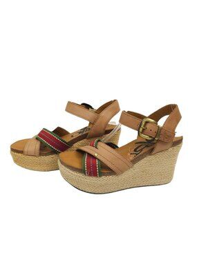 OTBT Topsail Platform Wedge Sandals 6.5 M Strappy Boho Festival Espadrille Y2K B